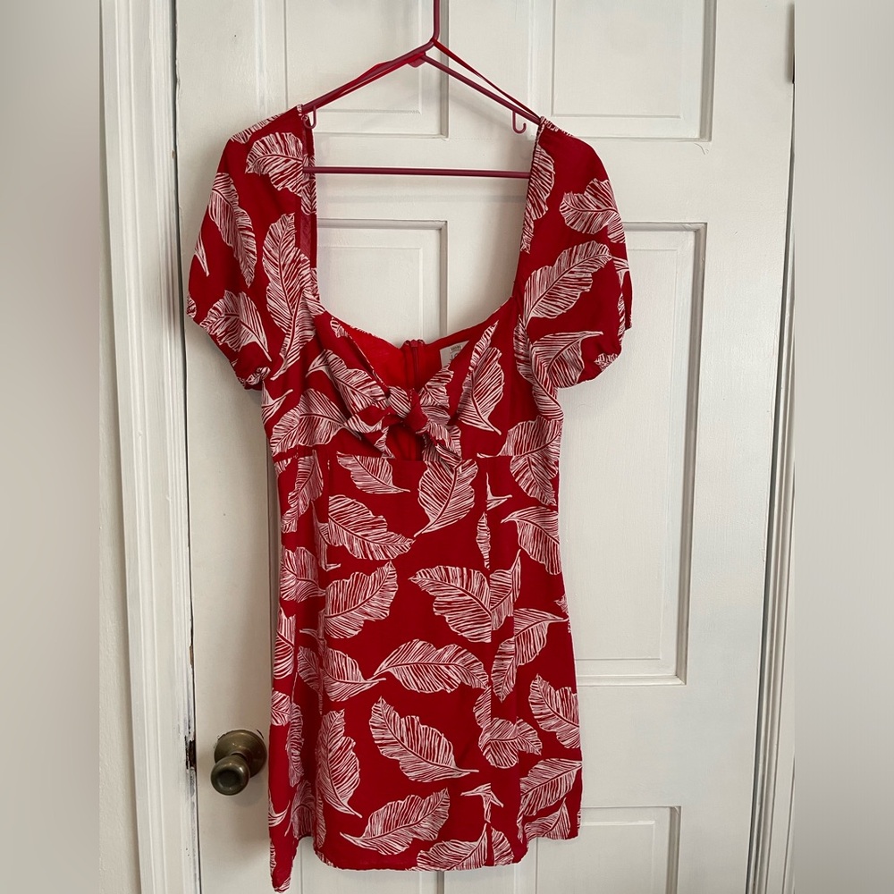 JOA tie front dress